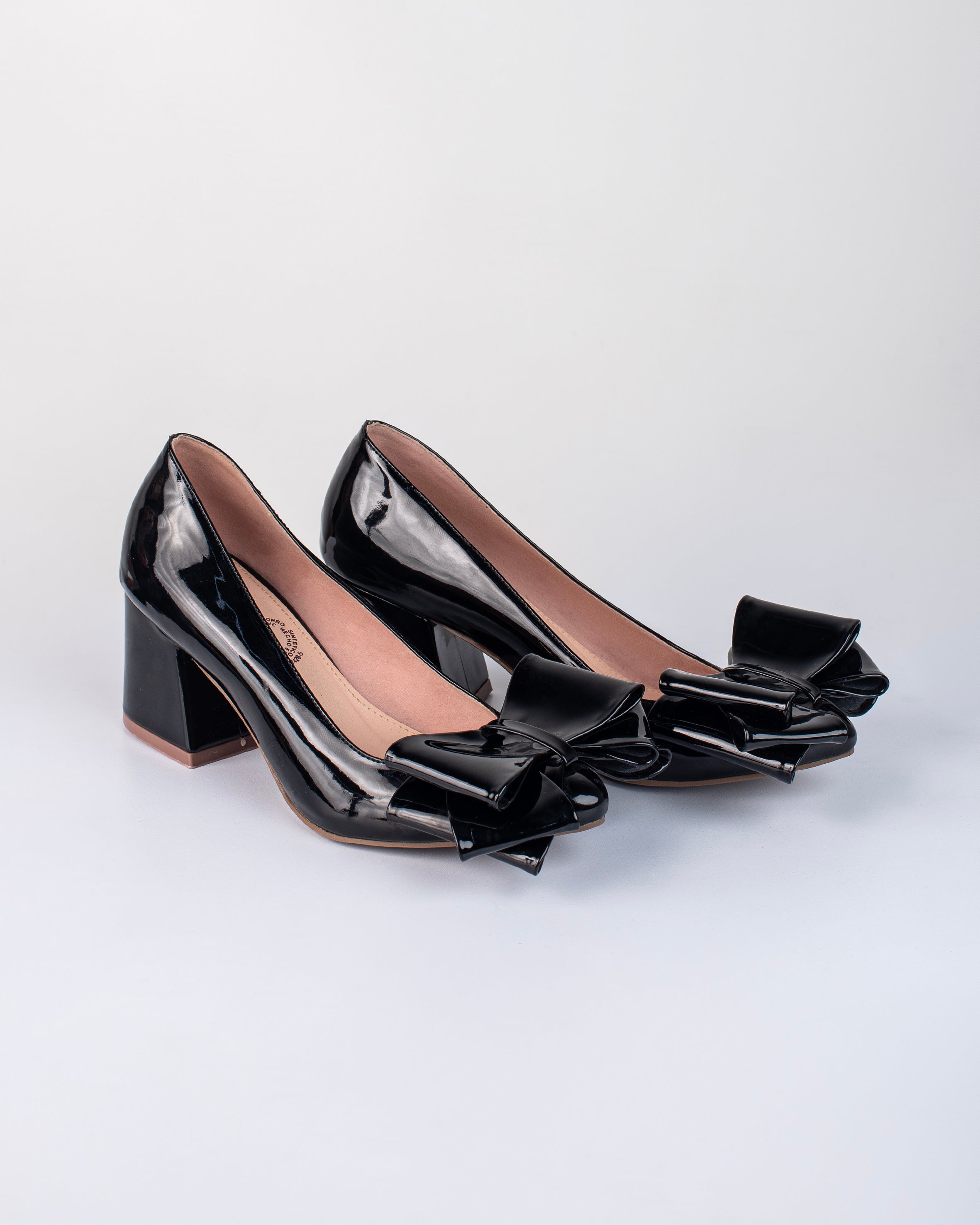 Zapatos de Tacón con Lazo