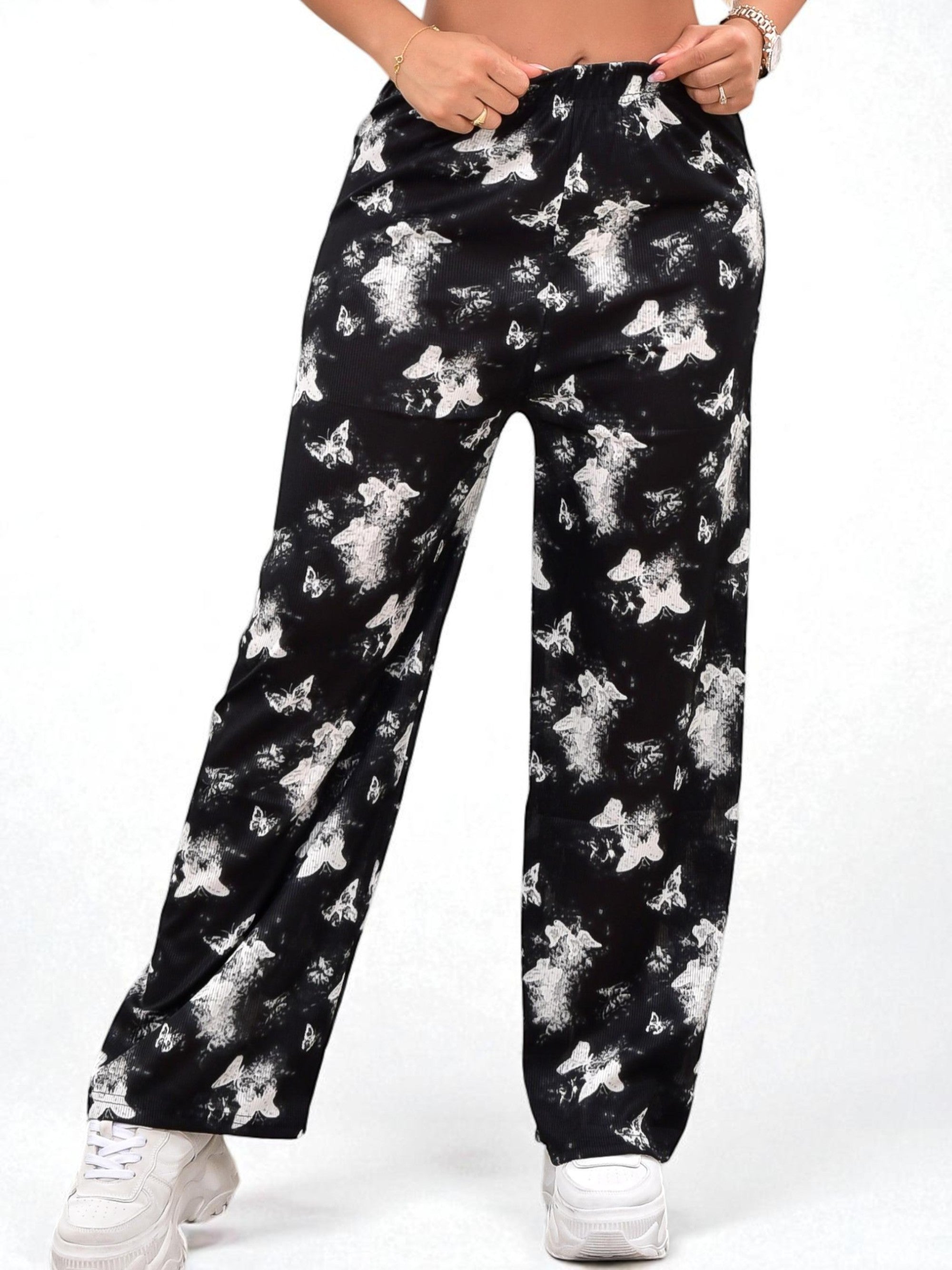 Pantalón Casual a Rayas – Talla Única M