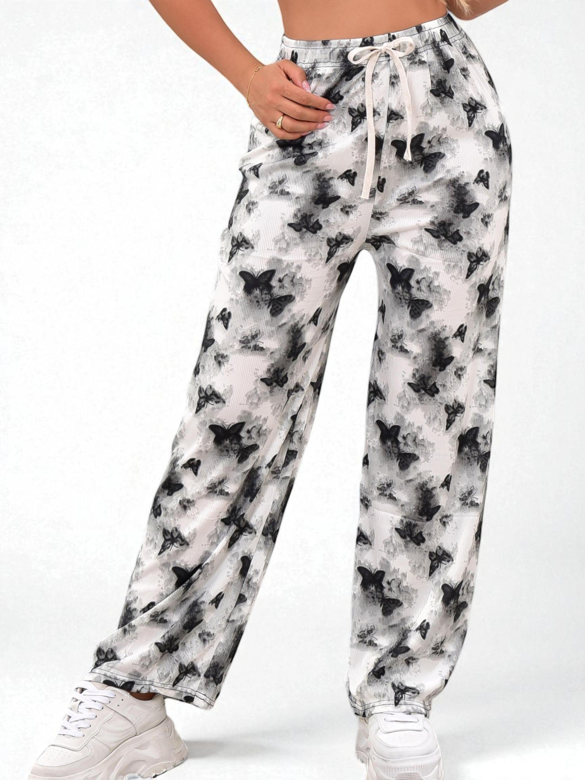 Pantalón Casual a Rayas – Talla Única M