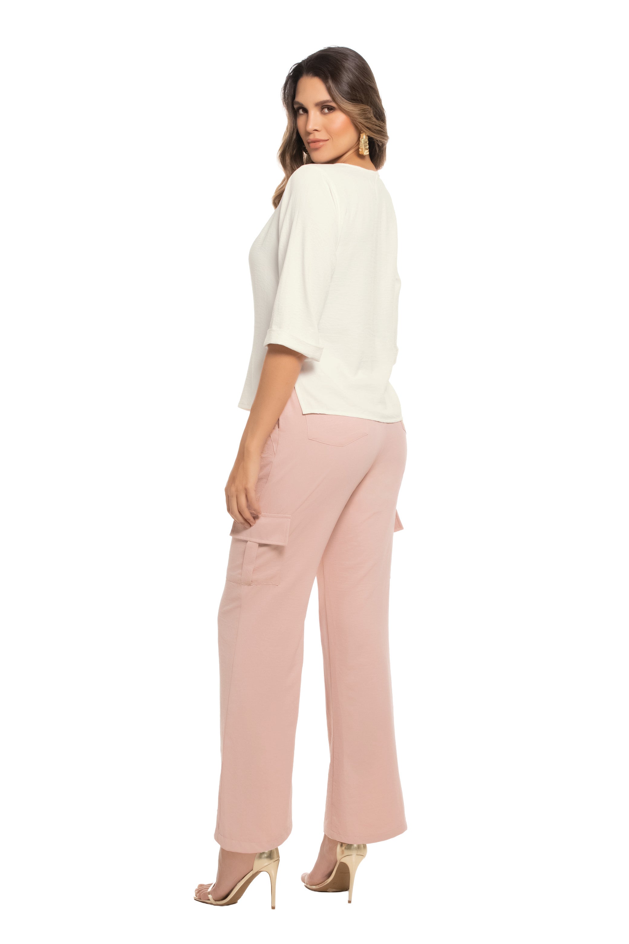 Blusa Elegante con Botones Frontales