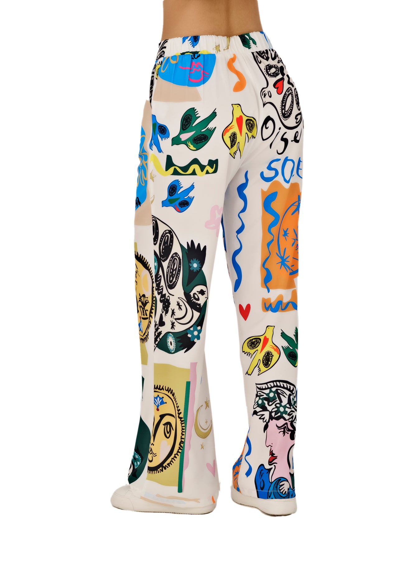 Pantalón Palazzo Estampado Artístico