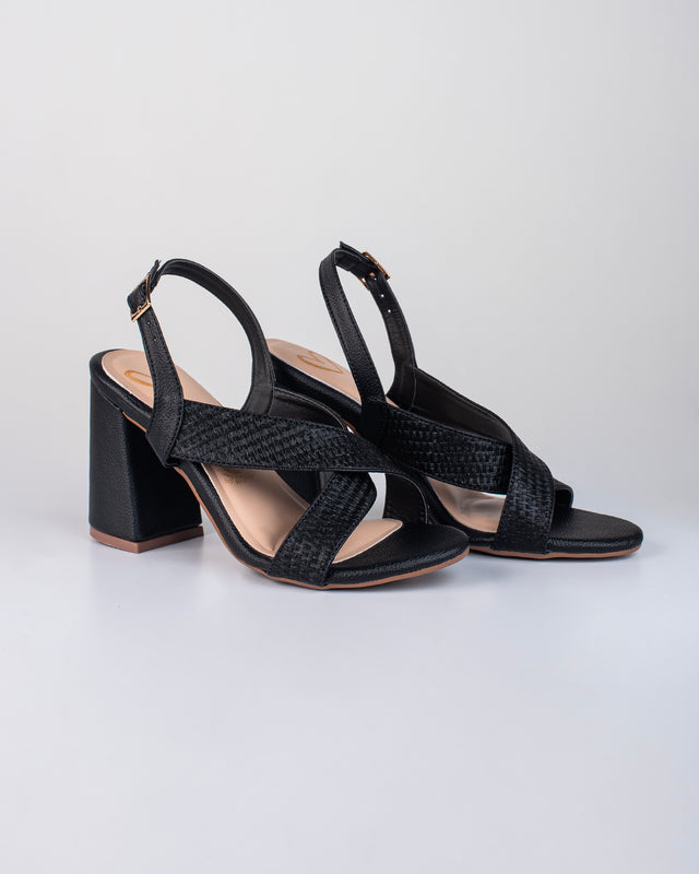 Sandalias de tacón ancho para muje