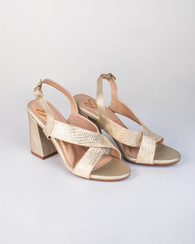 Sandalias de tacón ancho para muje