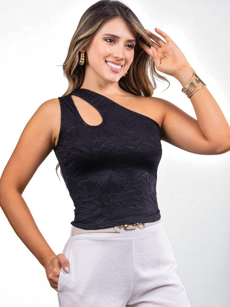 blusa larga manga sisa