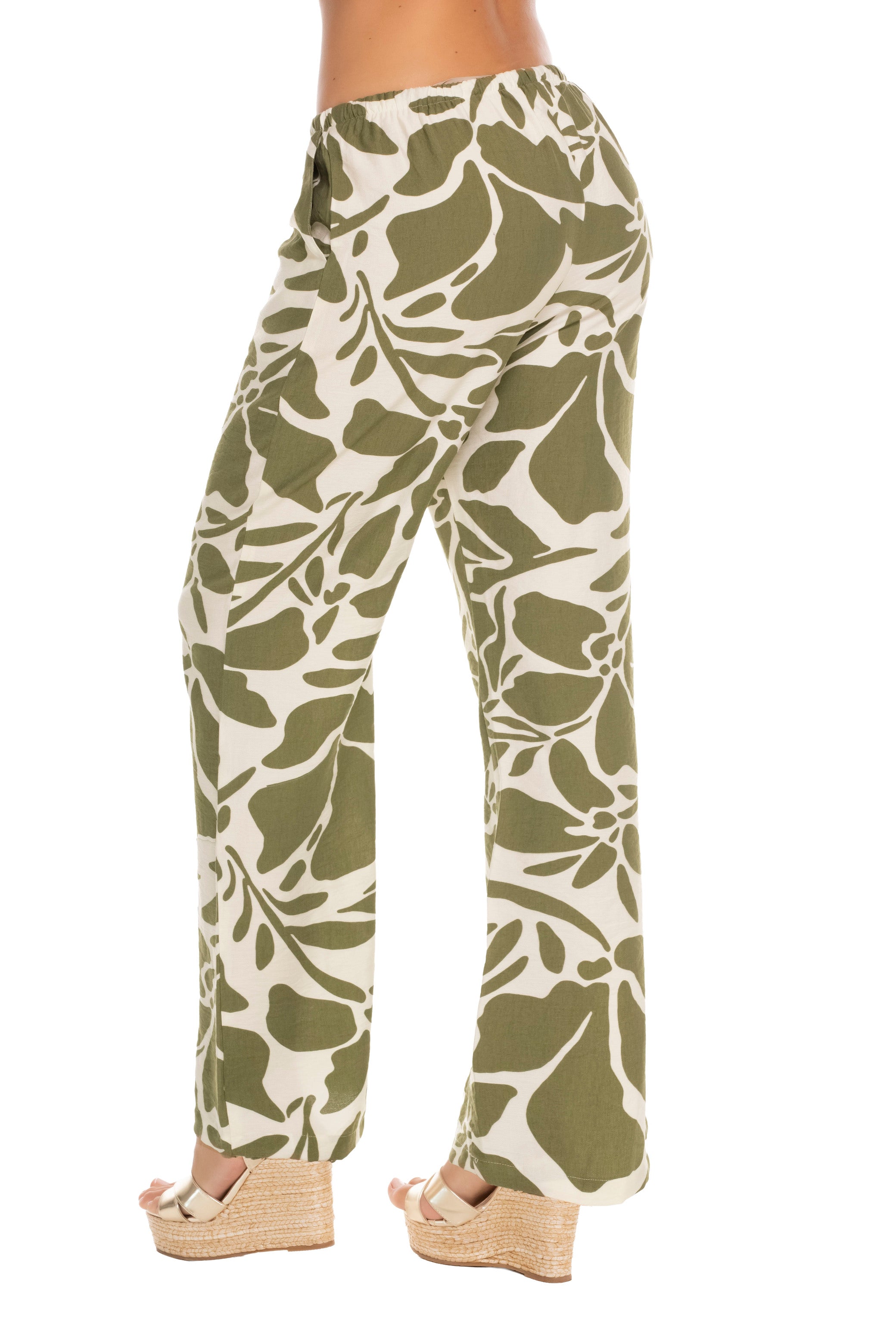 Pantalón Estampado con Estilo Natural